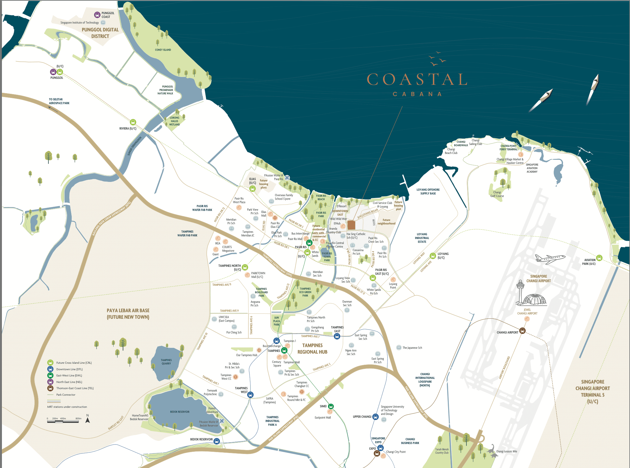 Coastal Cabana Location Map